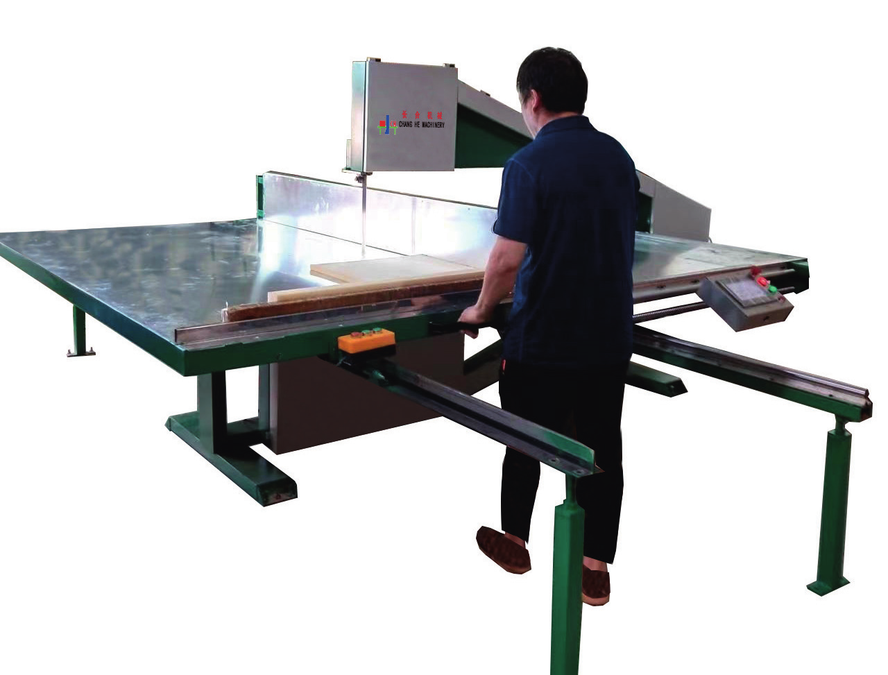 CH-V16 sponge semi-automatic straight cutting machine